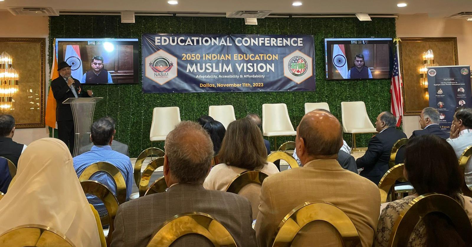 Consul General virtually joined the conference ‘2050 Indian Education-Muslim Vision- Adaptability, Accessibility and Affordability’ organized by the NASIM Foundation & American Federation of Muslims of Indian Origin held in Dallas, Texas on November 11, 2023