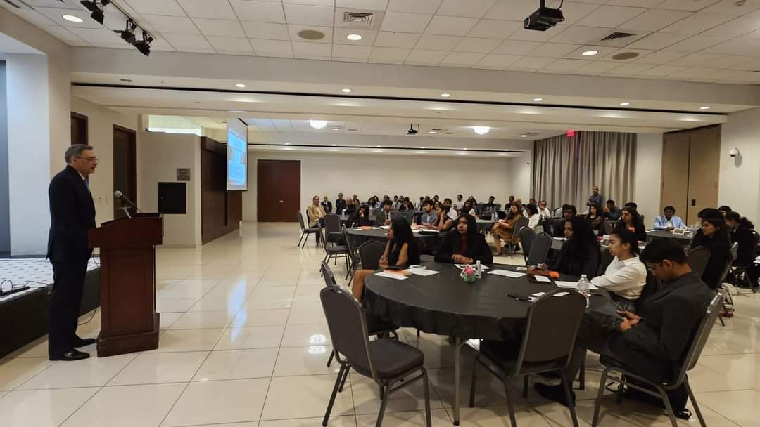Consul General's interaction with Indian American youth participants of the Young Leadership Development Program, Houston on May 7, 2023.