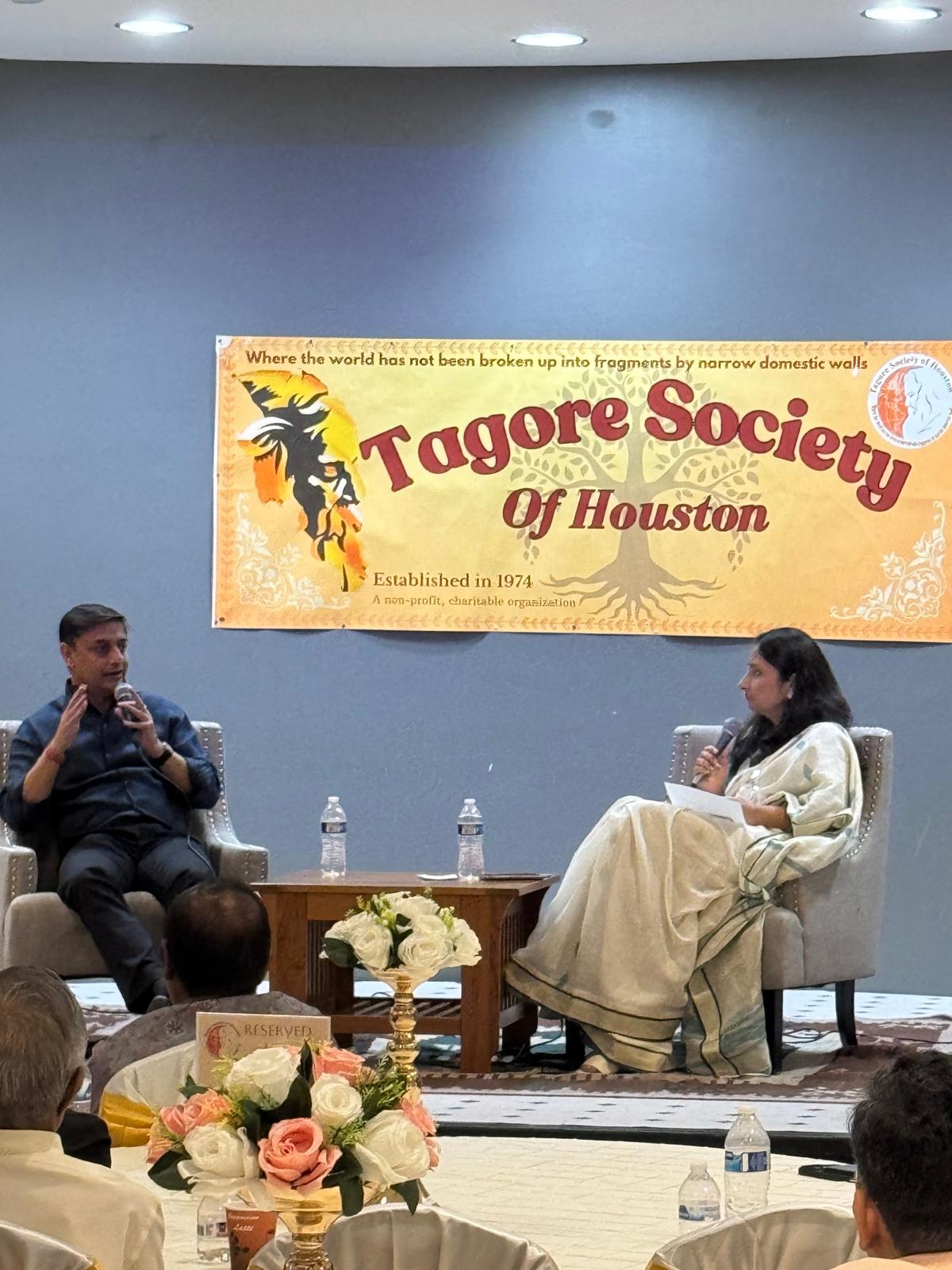 Consul General participated in the Tagore Talk 2025 organized by Tagore Society of Greater Houston and welcomed Sanjeev Sanyal, Member of PM’s Economic Advisory.