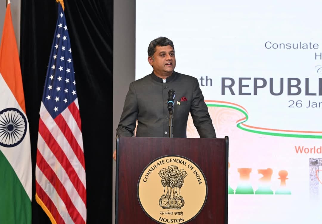 Glimpses of the reception hosted by the Consulate  to celebrate the 76th RepublicDay of India. Mayor of Houston Mayor John Whitmire  was the chief guest