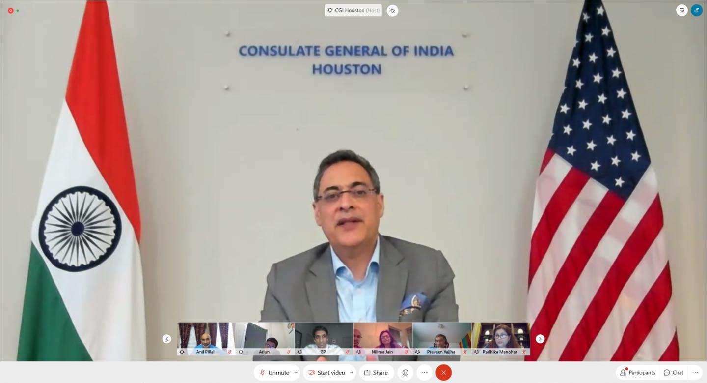Consul General's interaction with Indian-American community in Oklahoma on November 10,2020