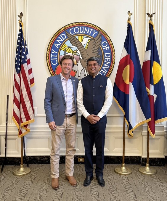 Consul General met Denver City Mayor Mike Johnston on April 10, 2025