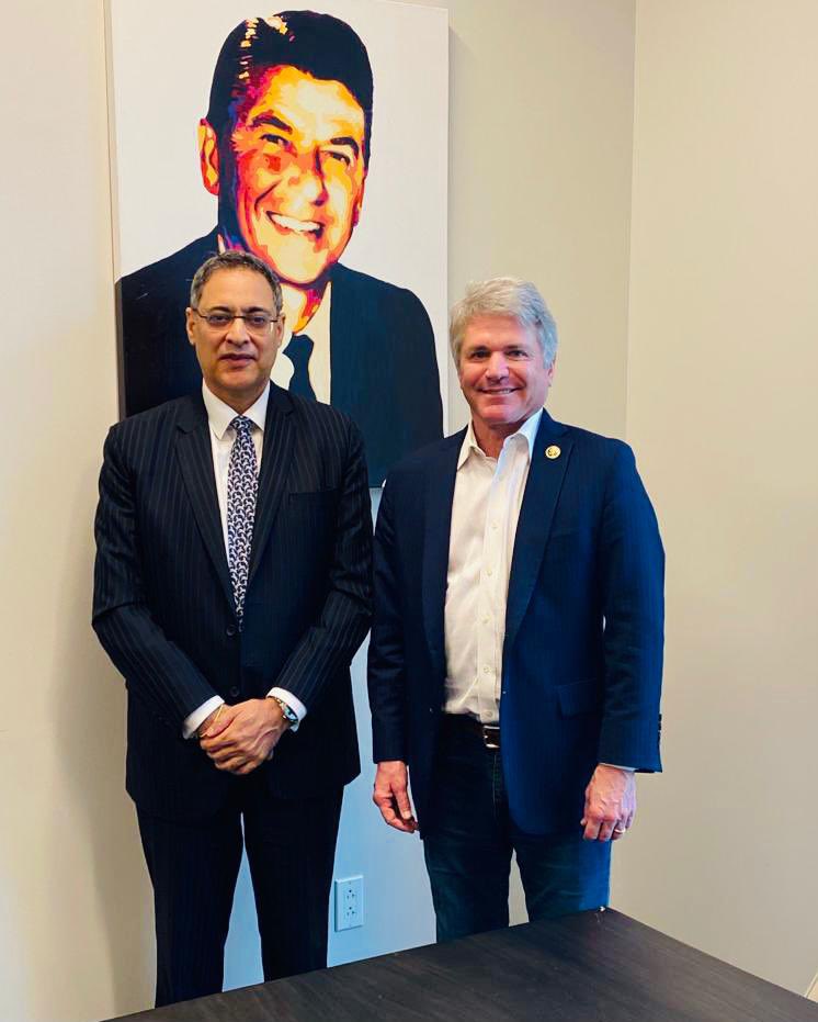 Consul General met  Congressman McCaul, Ranking Member of House Foreign Affairs Committee on 10 June 2021