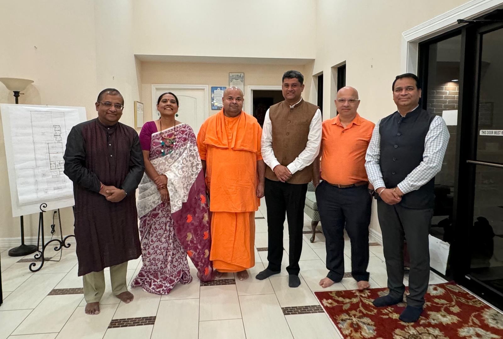 Consul General visited Vedanta Society of Greater Houston on September 26,2023
