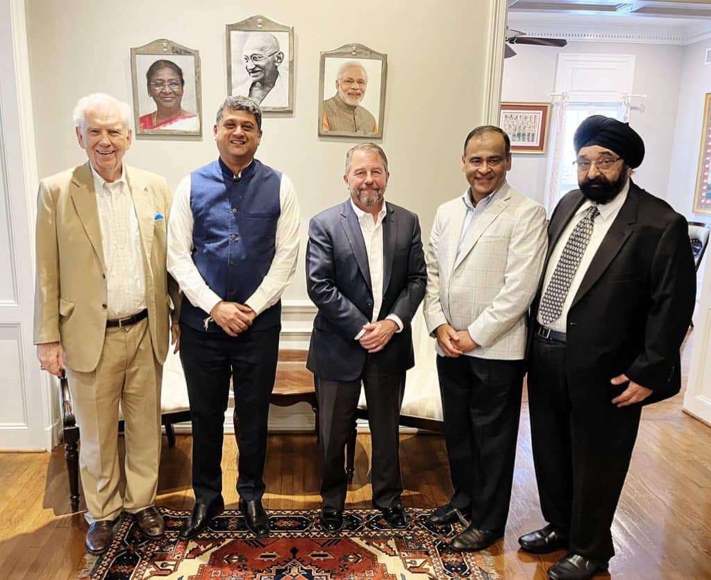 Consul General met with Greater Houston Partnership President Steve Kean, Chairman Foster LLP Charles Foster, Executive Director Indo American Chamber Of Commerce of Greater Houston and TXCPA - Texas Society of CPAs Chairman Mohan Kuruvilla on September 9,2024