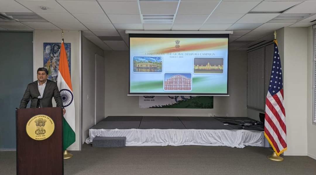 Consulate along with the Indian diaspora in Houston celebrated , the launch of #ChaloIndia campaign spearheaded by Hon. PM Shri Narendra Modi on March 7,2024