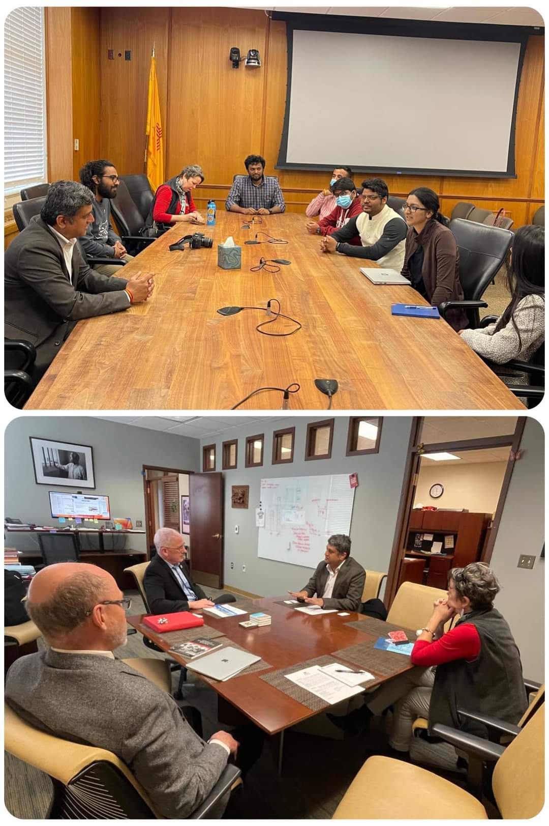 Consul General interacted with the Indian Students at The University of New Mexico - UNM in Albuquerque. Also met the Provost Dr. James Holloway on March 13,2024