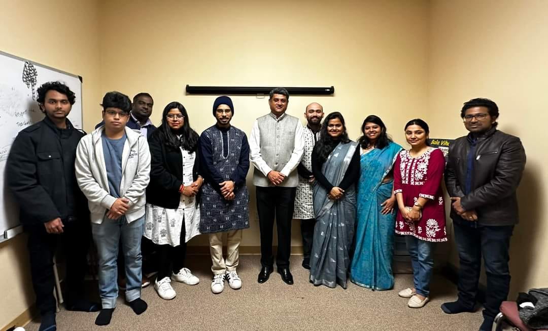 Consul General interacted with the Indian Doctoral students of Louisiana State University ,on January 21,2024