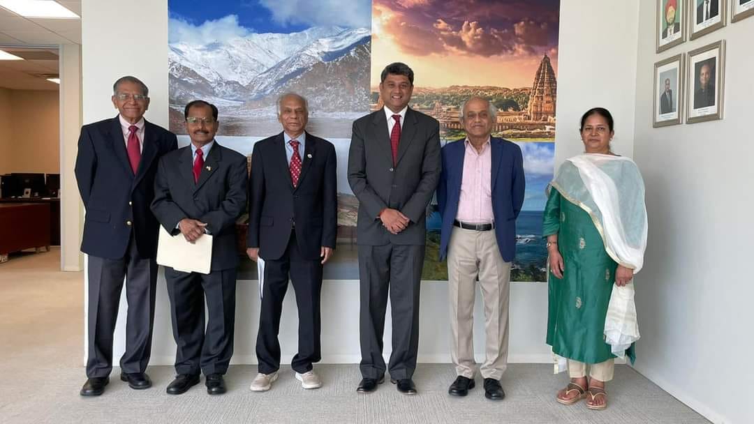Consul General Mr. Manjunath  interacted with Houston Tamil Studies Chair Committee at the Consulate. The discussion was focused on the new Tamil Studies chair setup at University of Houston on July 24,2023