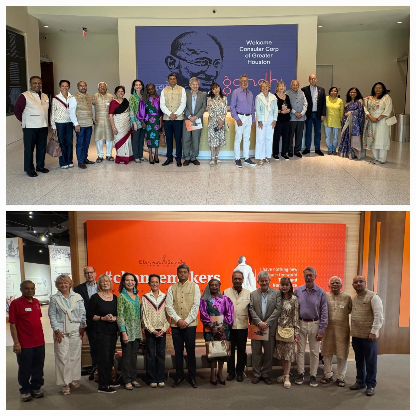 The Consulate General of India in Houston organized a memorable tour to the Eternal Gandhi Museum Houston (EGMH) for members of Consular Crops of Houston on May 03, 2025.