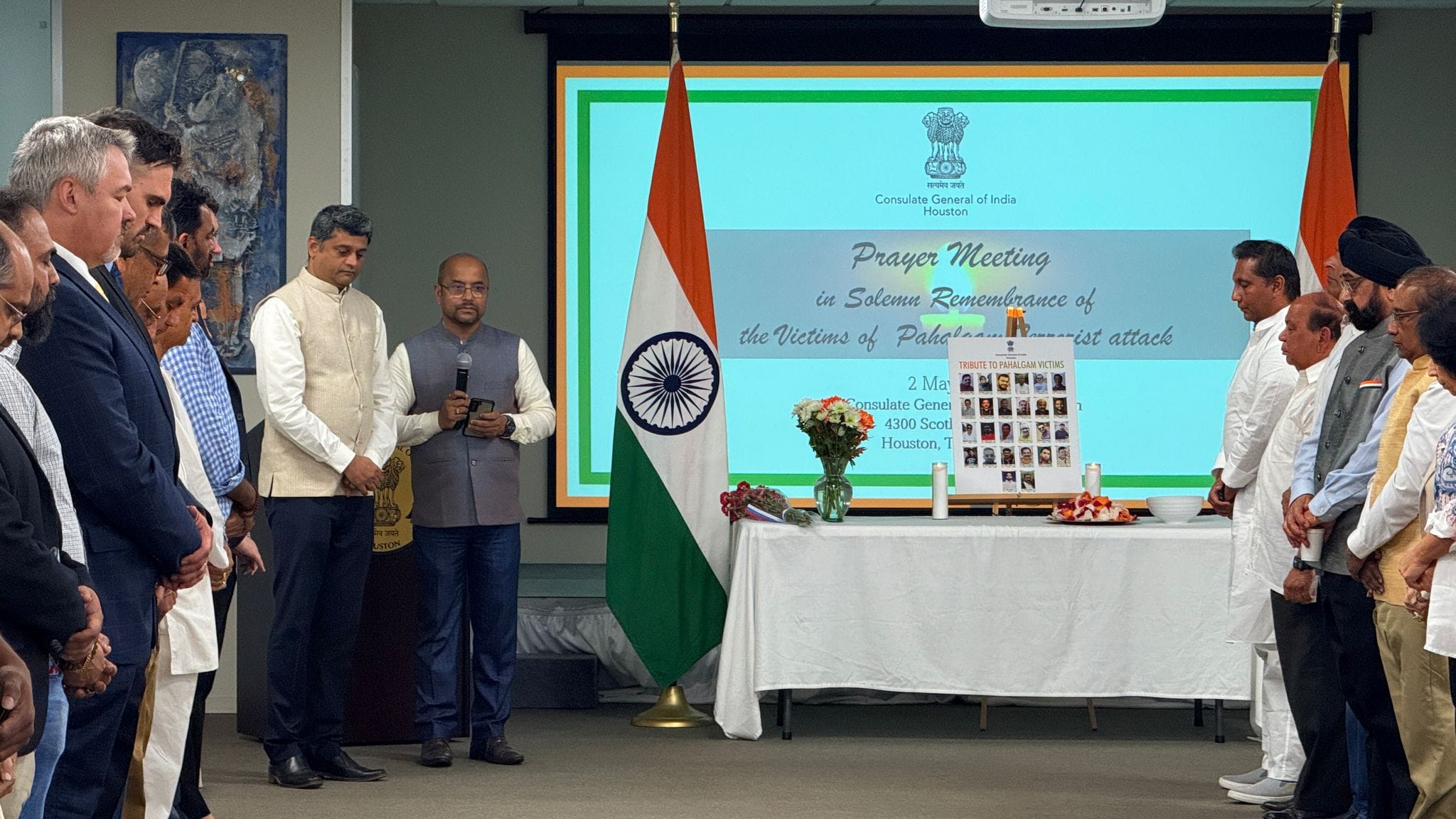 Consulate organized a Prayer Meeting in Solemn remembrance of the victims of the Pahalgam Terrorist attack.