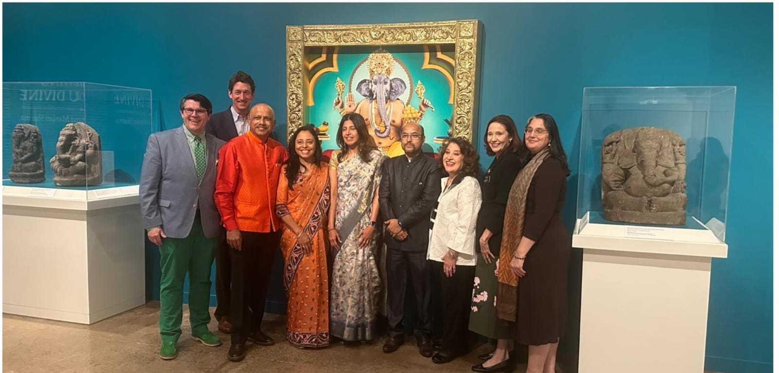 Consul Prashant Sona represented the Consulate General of India in Houston , at the grand inauguration of Envisioning the Hindu Divine: Expanding Darshan and Manjari Sharma (March 7–July 6) at San Antonio Musuem of Arts on March 6, 2025