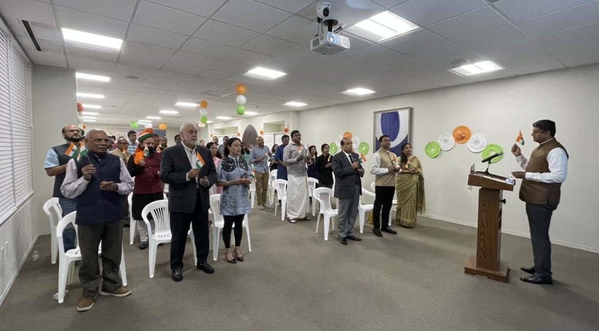 Consulate organised a panel discussion to commemorate the themes of 77th Independence Day celebrations of India viz #Hargharthiranga #MeriMaatiMeraDesh and #PartitionHorrorsRemembranceDay on August 14,2023. 
Panch Pran pledge was also administered in which local community leaders participated.