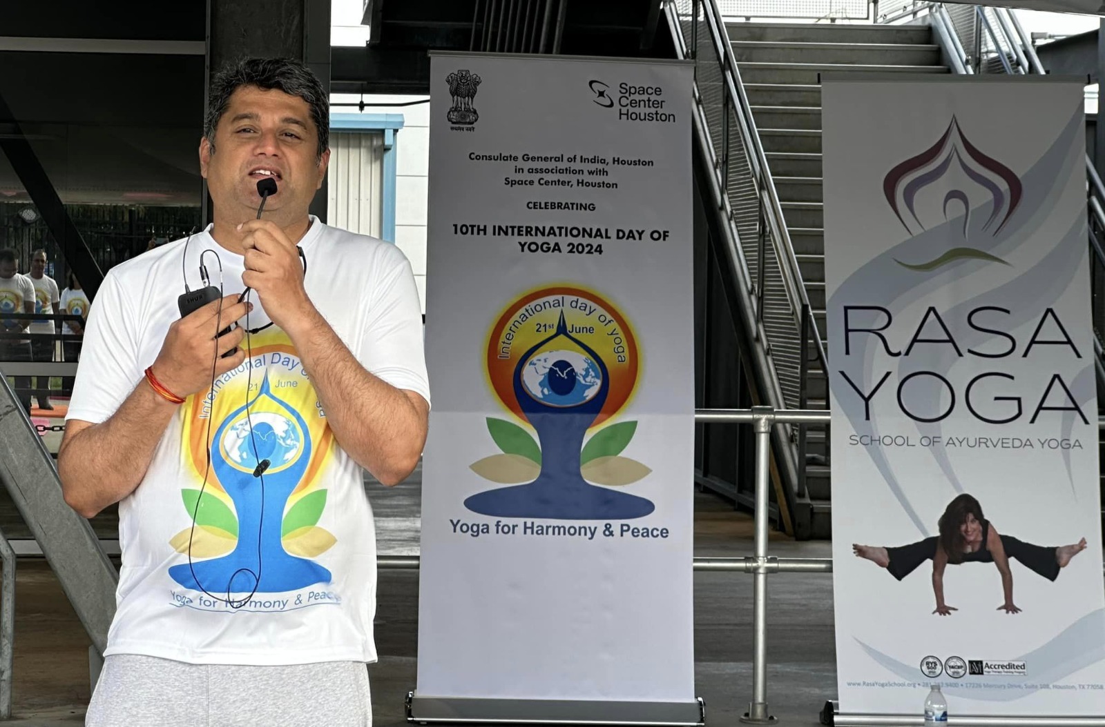 Celebrations of the 10th International Day of Yoga 2024 at NASA, in association with Space Center Houston and Rasa Yoga