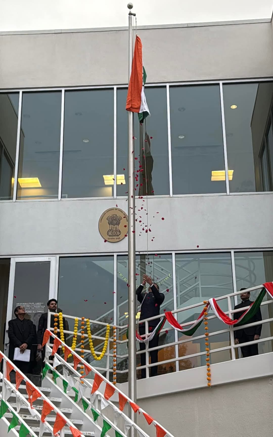 The Consulate celebrated the 76th Republic Day of India with great enthusiasm. Consul General Manjunath Chenneerappa unfurled the tricolor and read the Hon’ble President’s address to the Nation, followed by a captivating cultural presentation of patriotic song.