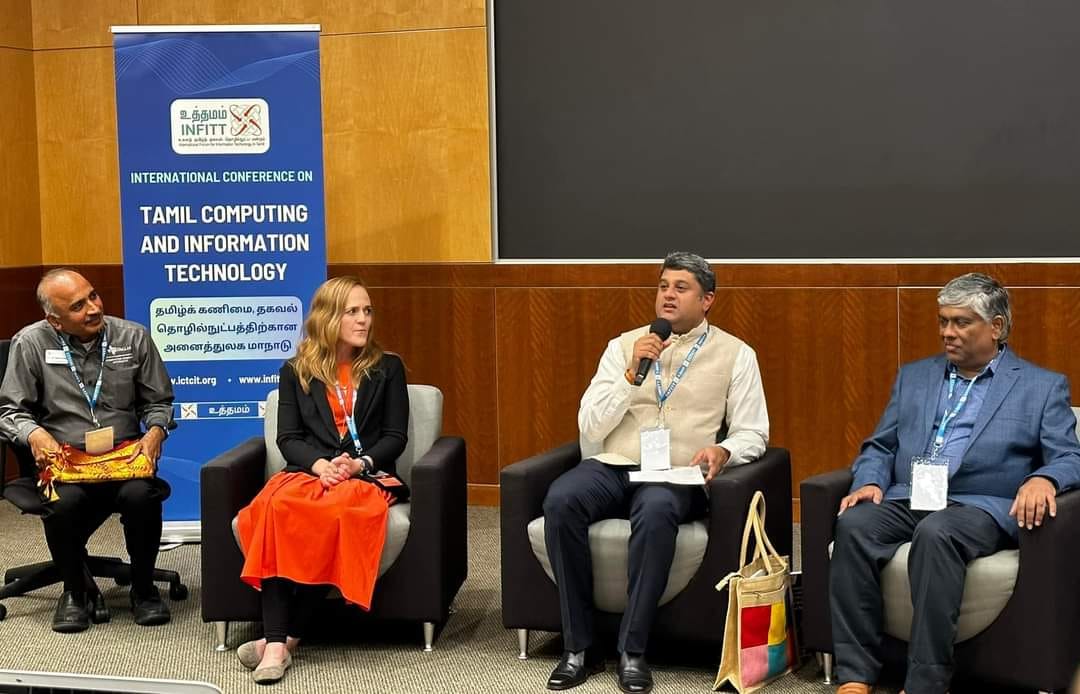 Consul General participated in the International Conference on Tamil Computing and Information Technology at University of Texas, Dallas, organized by the International Forum for Information Technology in Tamil.