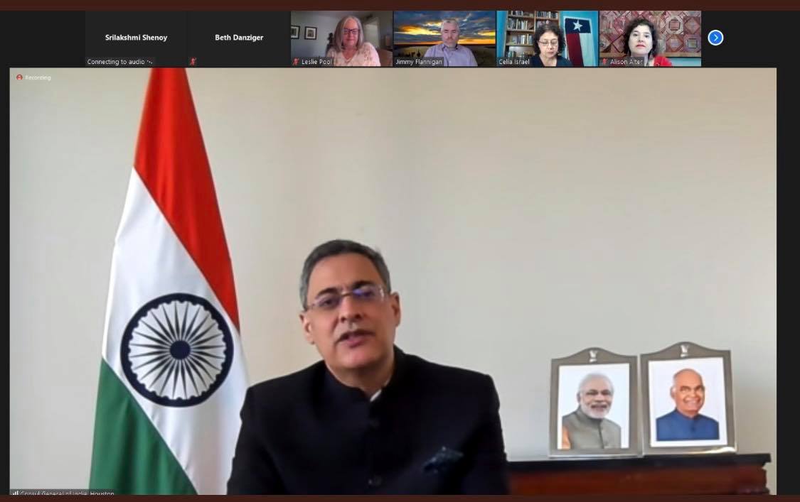 Consul General 
Virtually joined the India Day Parade in Austin on the 74th Independence Day of India on August 15,2020