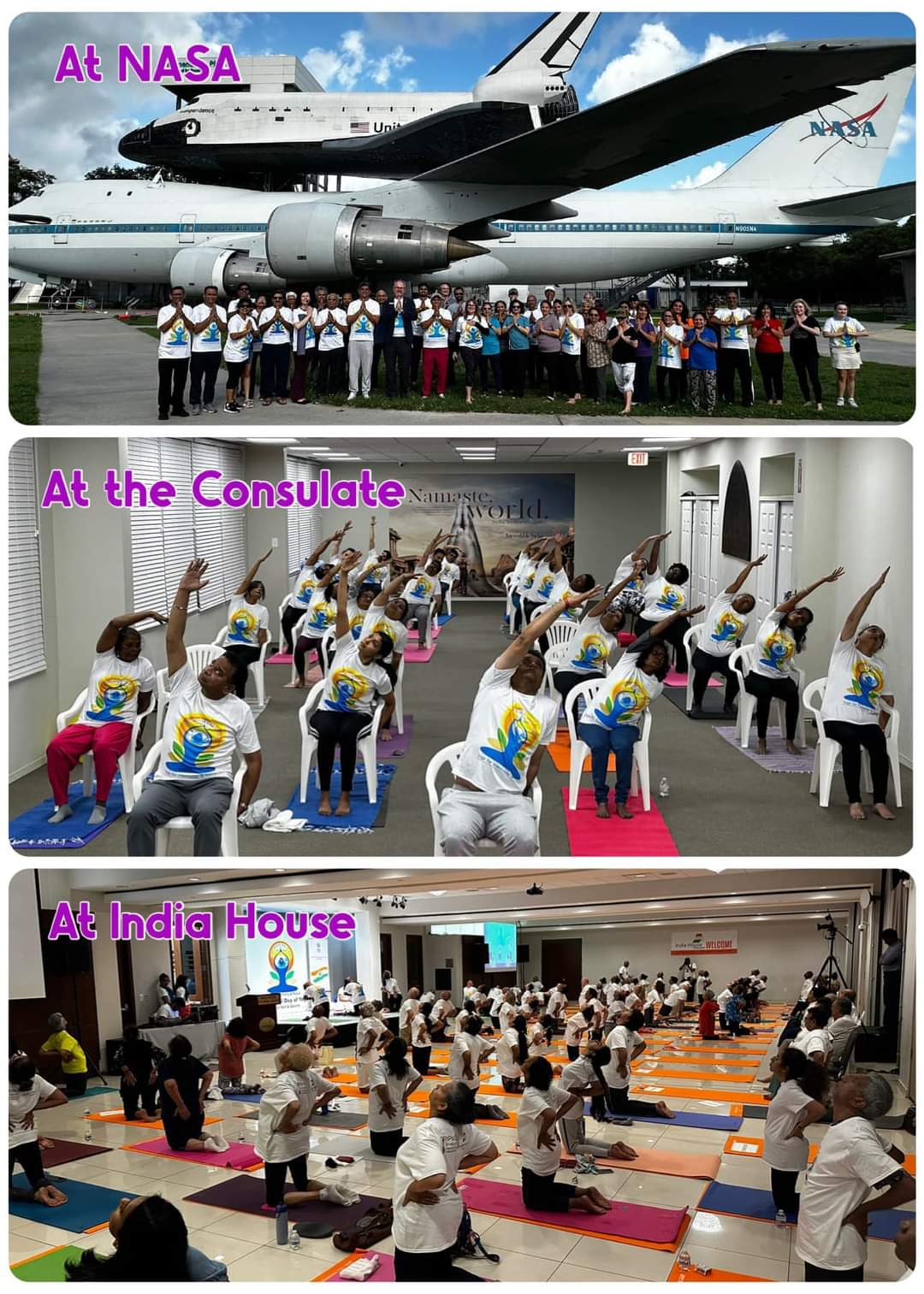 Consulate General of India, Houston in partnership with several organizations and yoga institutes organised various events to celebrate the 10th International Day of Yoga (IDY) including sessions on yoga & meditation and demonstration of common yoga protocol during the month of June 2024, which were well attended across the nationalities.