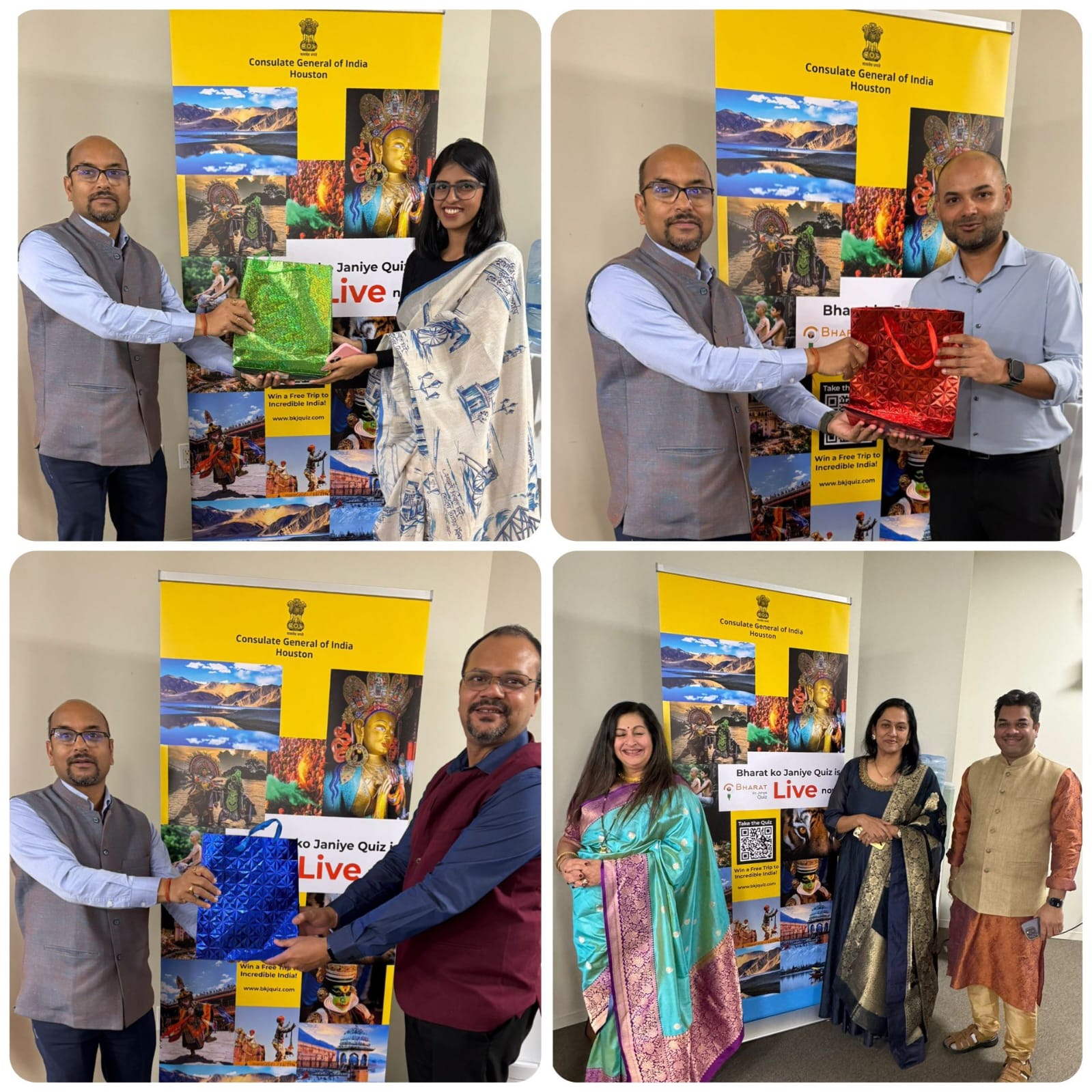 The Consulate has organized an “On-the-Spot Bharat Ko Janiye Quiz” on the sidelines of an event celebrating the newly designated classical languages: Assamese, Bengali, Marathi, Pali, and Prakrit. Join us for an engaging session of fun, infotainment, and—yes—a chance to win exciting prizes!