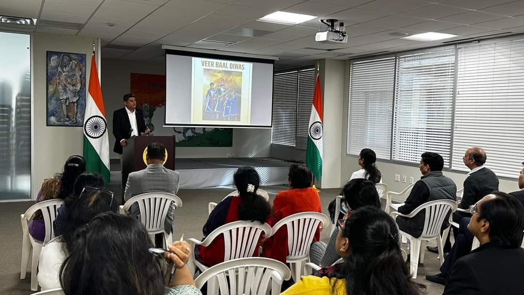 Observed Veer Baal Diwas at the consulate, a day commemorating the valor and martyrdom of young heroes, Guru Govind Singh Ji’s Sahibzade on 26 December 2023