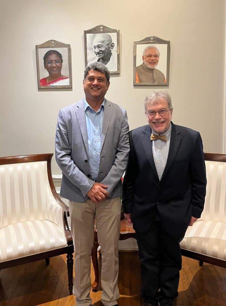 Consul General met Dr. Peter Hotez, renowned Vaccine researcher and Professor/Dean of the National School of Tropical Medicine at Baylor College of Medicine.