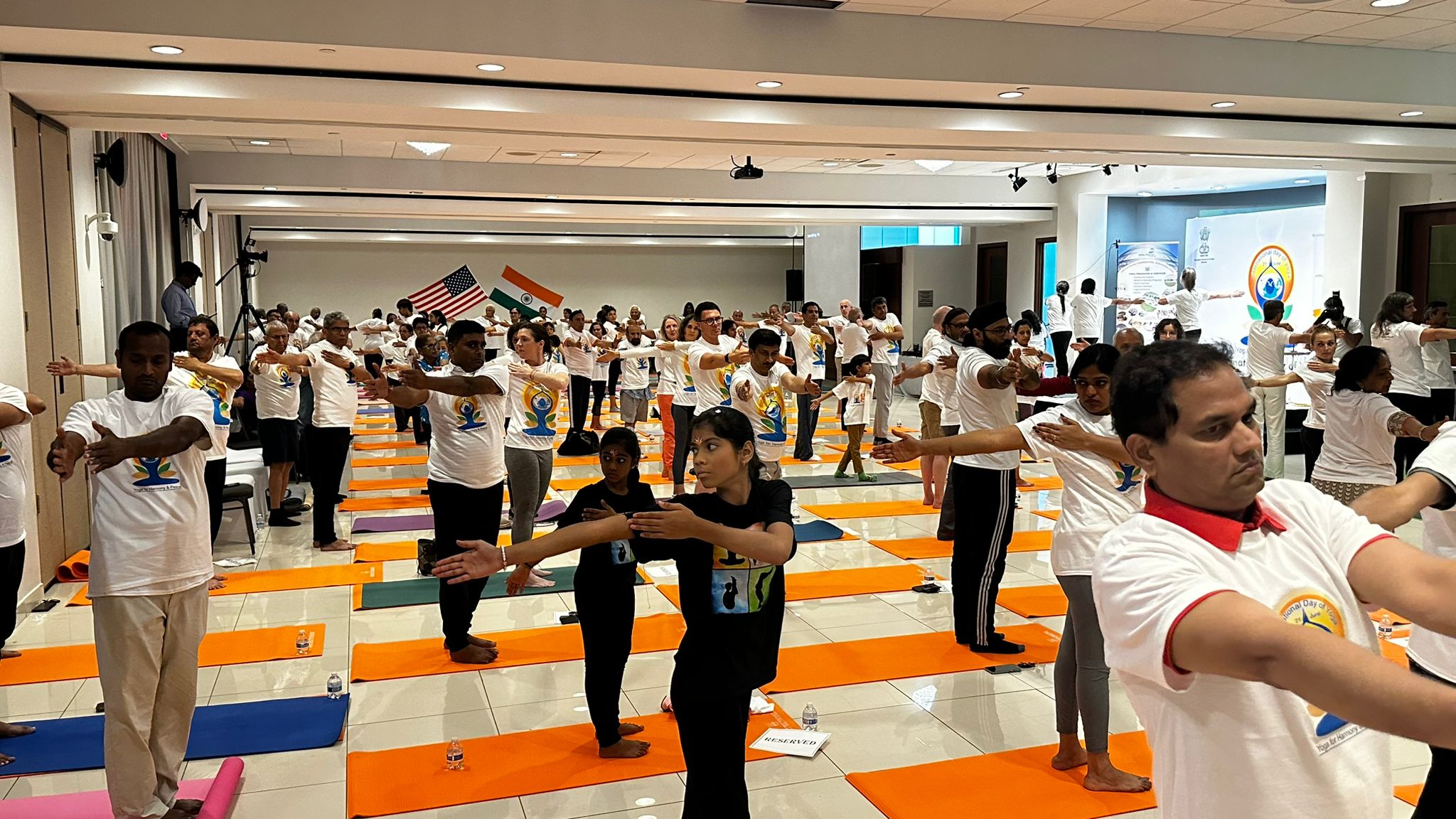 InternationalYogaDay2024 celebrated by the Consulate in association with India House, Houston and various partner organizations at Indiahouse