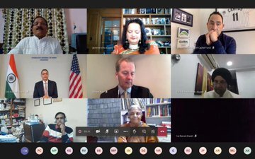 Consul General  participated in a webinar ‘Defense and Aerospace Opportunities between US and India' organized by NUICC on December 2,2020.Union Minister of State for AYUSH & Defence Shripadynaik delivered key note address at a webinar.
