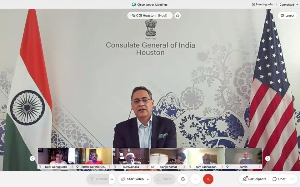 Consul General's interaction with members of the Indo American community from across Southern United States on Pravasi Bharatiya Diwas 2021 convention , on January 9 ,2021