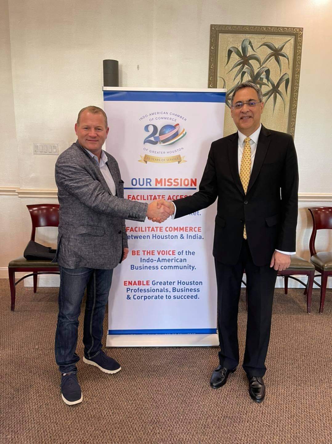                                    Consul General attended  Roundtable with Congressman Troy Nehls organized by the Indo American Chamber of Commerce of Greater Houston on 12 November 2021
                                    