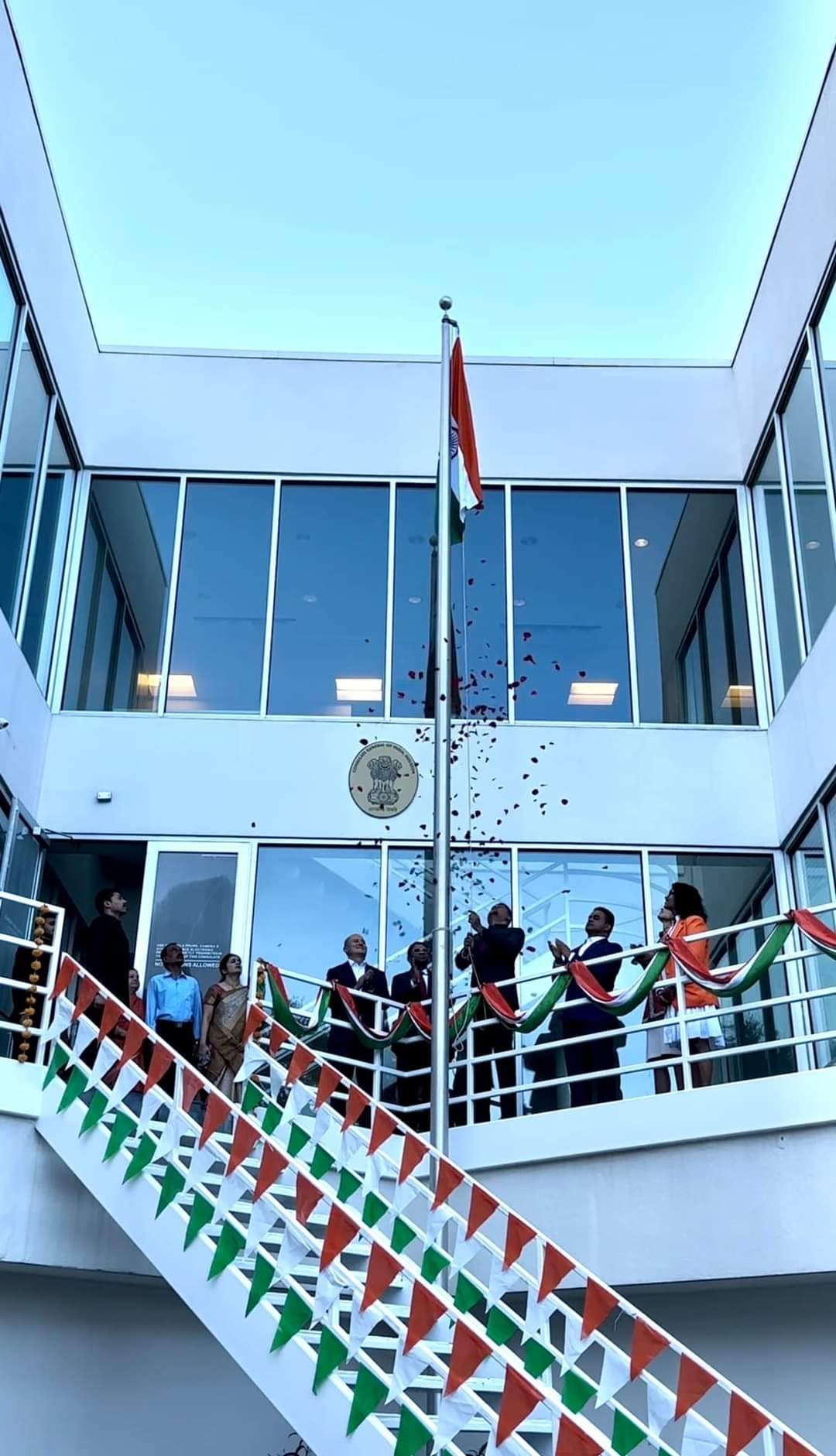 78th Independence Day of India was celebrated at the Consulate with patriotic fervor
